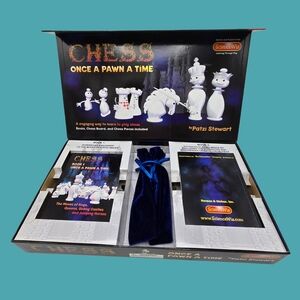 NWOT Science Wiz Chess Set - Once a Pawn a Time Erasable Chess Board